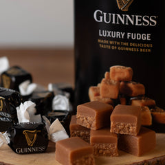 Indulge in the rich, distinctive taste of Guinness Flavored Fudge.