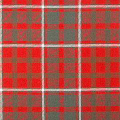 16oz Heavyweight Tartan Fabric   Cameron of Lochiel Red weathered