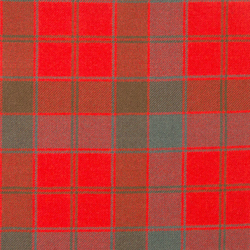 16oz Heavyweight Tartan Fabric   Robertson Red weathered
