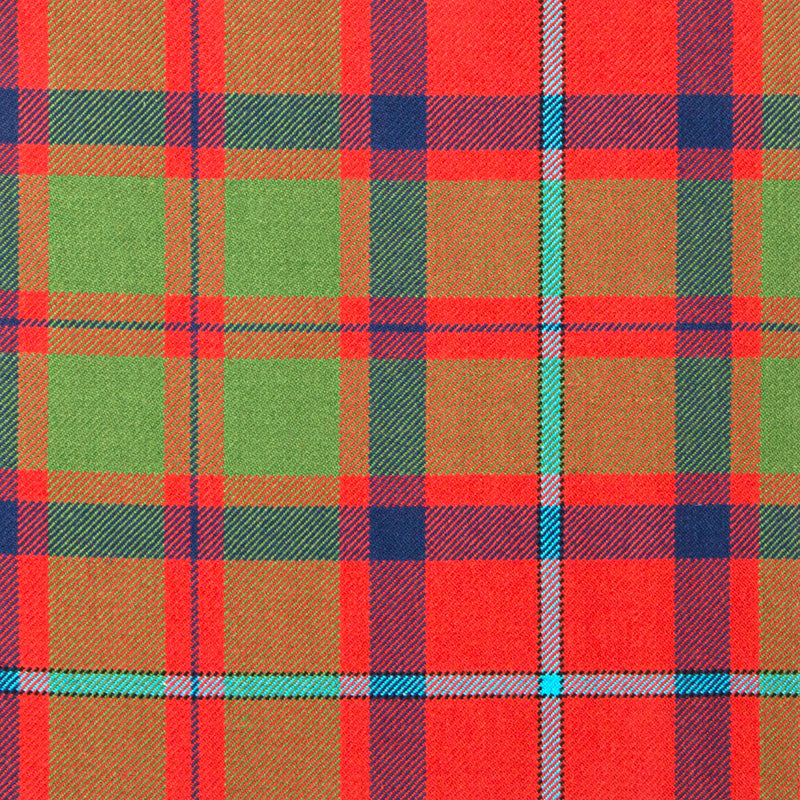 16oz Heavyweight Tartan Fabric   Shaw of Tordarroch Red ancient