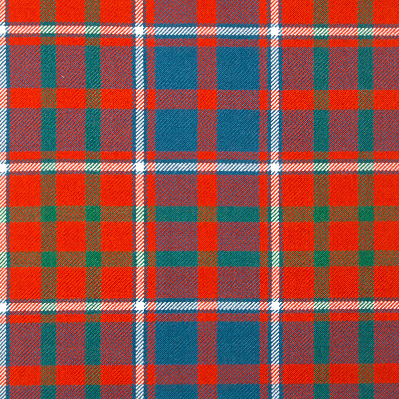 16oz Heavyweight Tartan Fabric   Cameron of Lochiel Red ancient