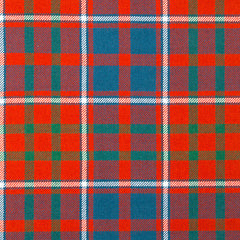 16oz Heavyweight Tartan Fabric   Cameron of Lochiel Red ancient