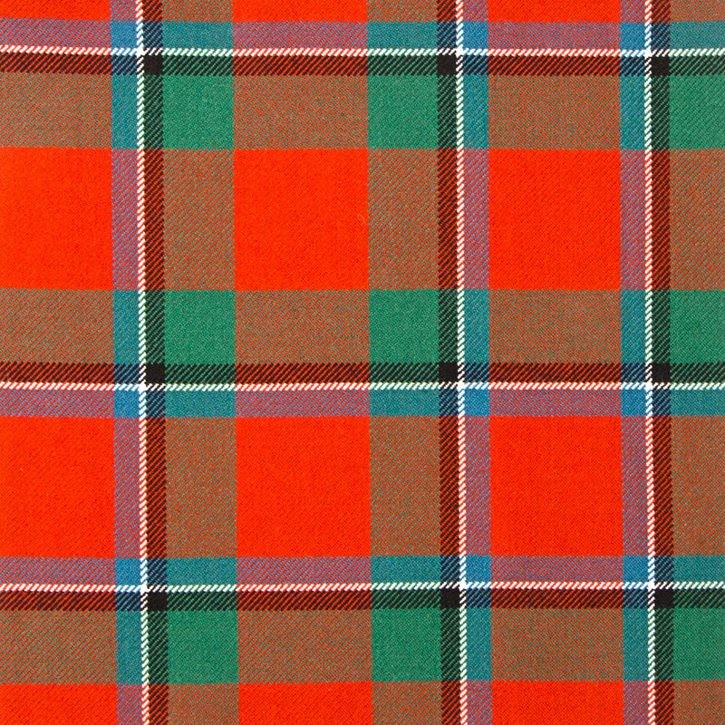 16oz Heavyweight Tartan Fabric   Sinclair Red  ancient