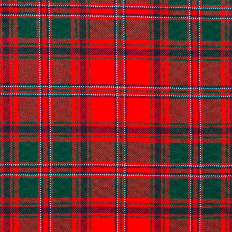 16oz Heavyweight Tartan Fabric   Stewart of Appin Red modern