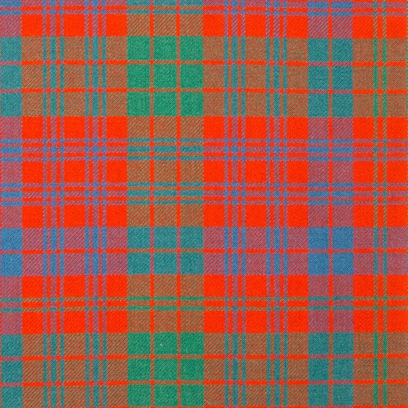 16oz Heavyweight Tartan Fabric   Ross Red ancient