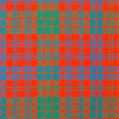 16oz Heavyweight Tartan Fabric   Ross Red ancient
