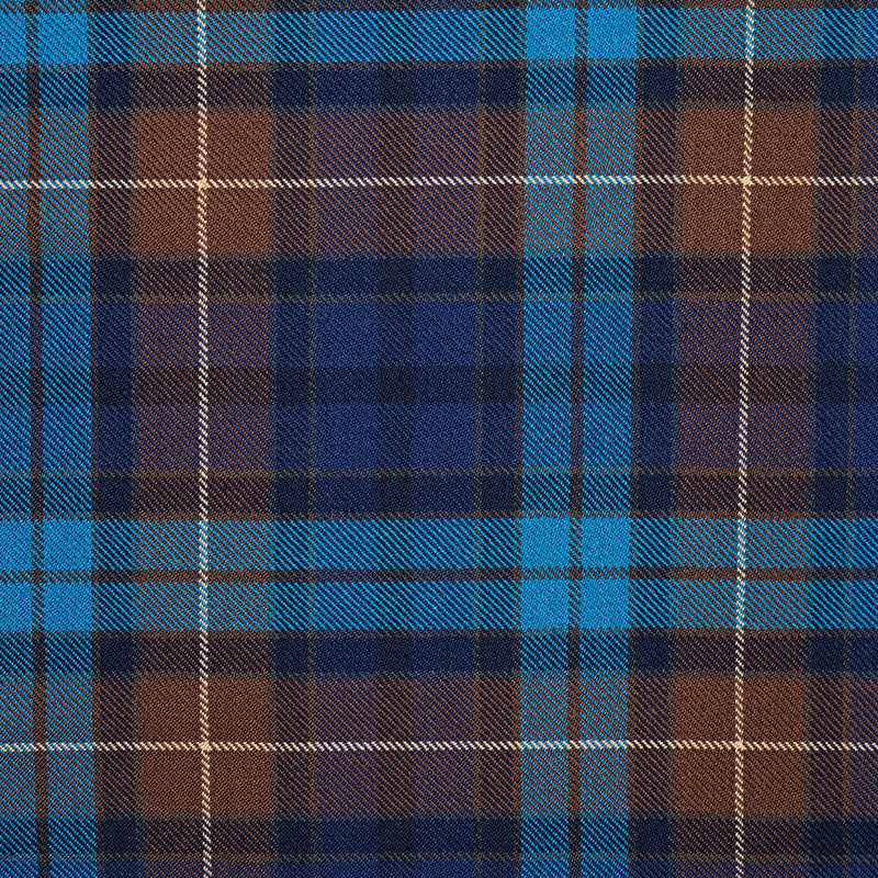 16oz Heavyweight Tartan Fabric   Buchanan Blue