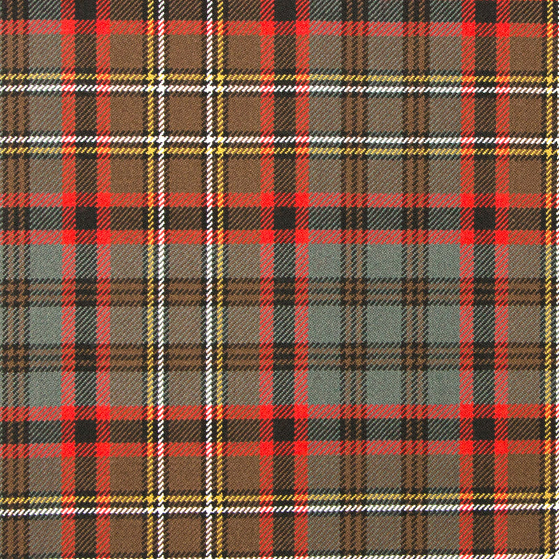 16oz Heavyweight Tartan Fabric   Nicolson Hunting weathered (aka Cunningham Hunting / MacNicol Hunting)