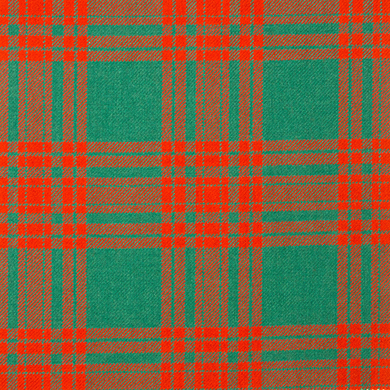 16oz Heavyweight Tartan Fabric   Menzies Green ancient