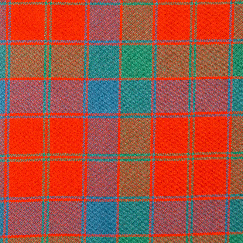 16oz Heavyweight Tartan Fabric   Robertson Red ancient