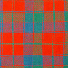 16oz Heavyweight Tartan Fabric   Robertson Red ancient