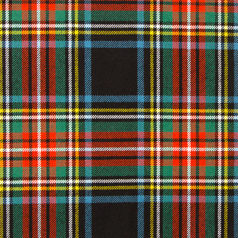 16oz Heavyweight Tartan Fabric   Stewart Black ancient