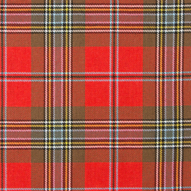 16oz Heavyweight Tartan Fabric   MacLean of Duart Red weathered