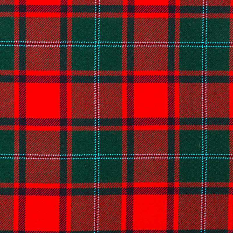 16oz Heavyweight Tartan Fabric   MacPhail Red modern