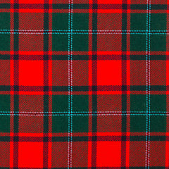 16oz Heavyweight Tartan Fabric   MacPhail Red modern