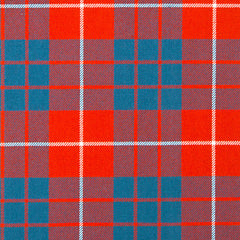 16oz Heavyweight Tartan Fabric   Hamilton Red ancient