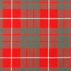 16oz Heavyweight Tartan Fabric   Hamilton Red weathered