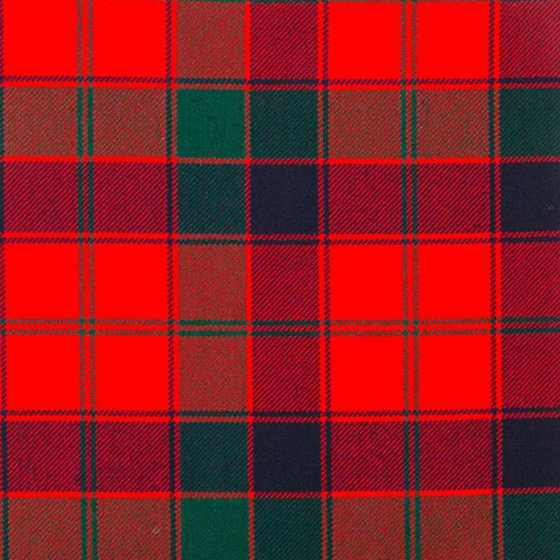 16oz Heavyweight Tartan Fabric   Robertson Red modern