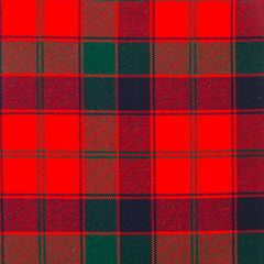 16oz Heavyweight Tartan Fabric   Robertson Red modern