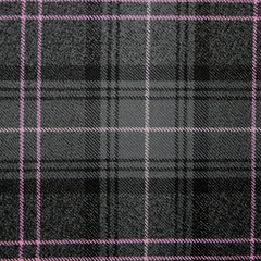 16oz Heavyweight Tartan Fabric   Highland Granite Pink