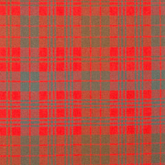 16oz Heavyweight Tartan Fabric   Ross Red weathered