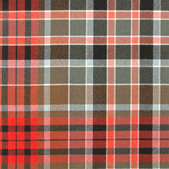 16oz Heavyweight Tartan Fabric   Gordon Red weathered