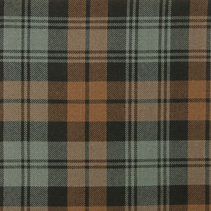 16oz Heavyweight Tartan Fabric   Grant Hunting weathered (aka Black Watch, Campbell)