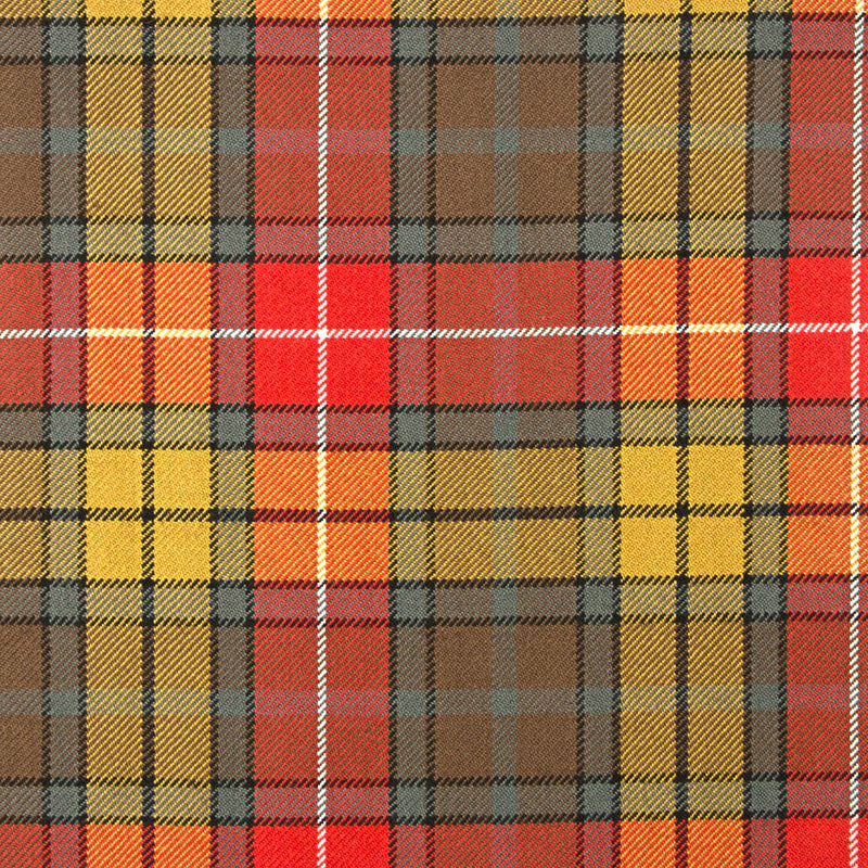 16oz Heavyweight Tartan Fabric   Buchanan Old weathered
