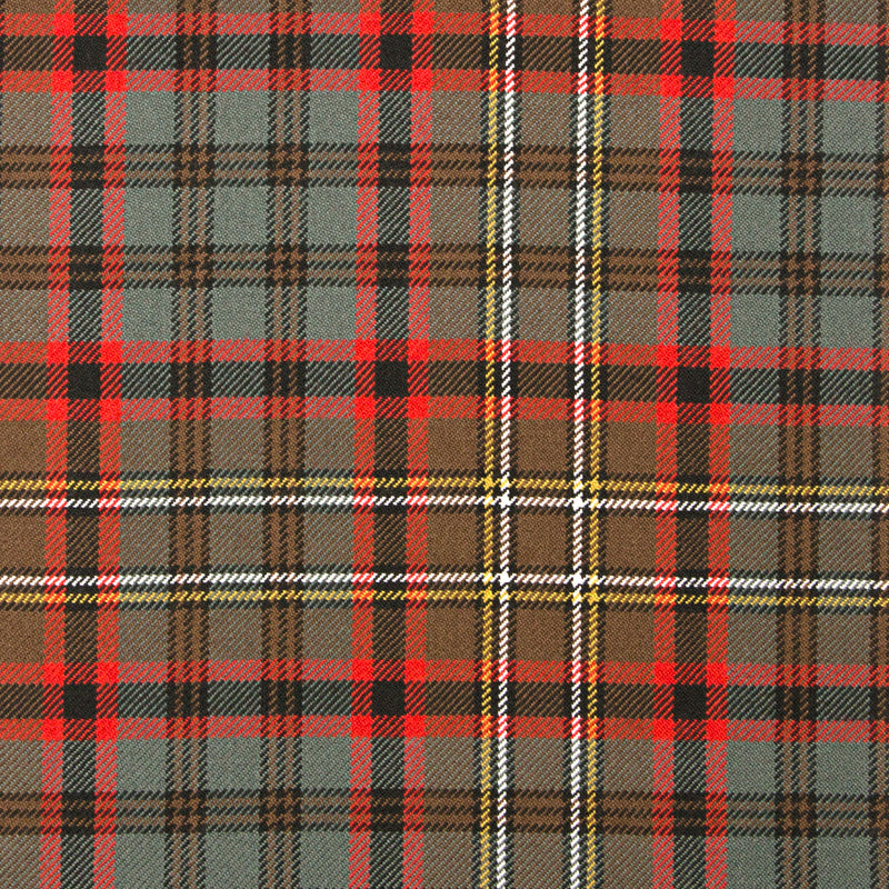 16oz Heavyweight Tartan Fabric   Cunningham Hunting weathered (aka Nicolson Hunting)