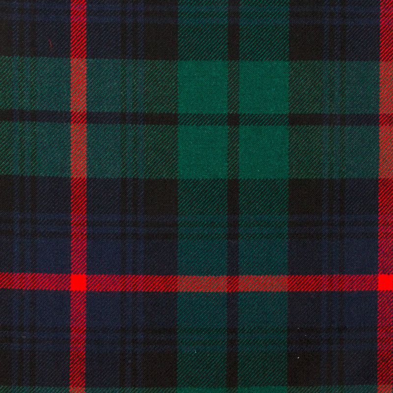 16oz Heavyweight Tartan Fabric   Urquhart Broad Red modern