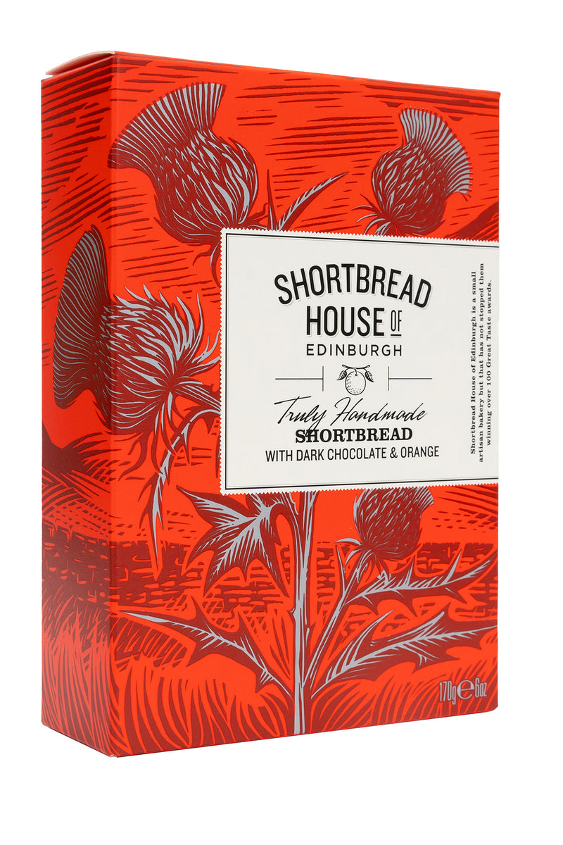 Shortbread Finger Box - Chocolate Chip and Orange (Case of 12)