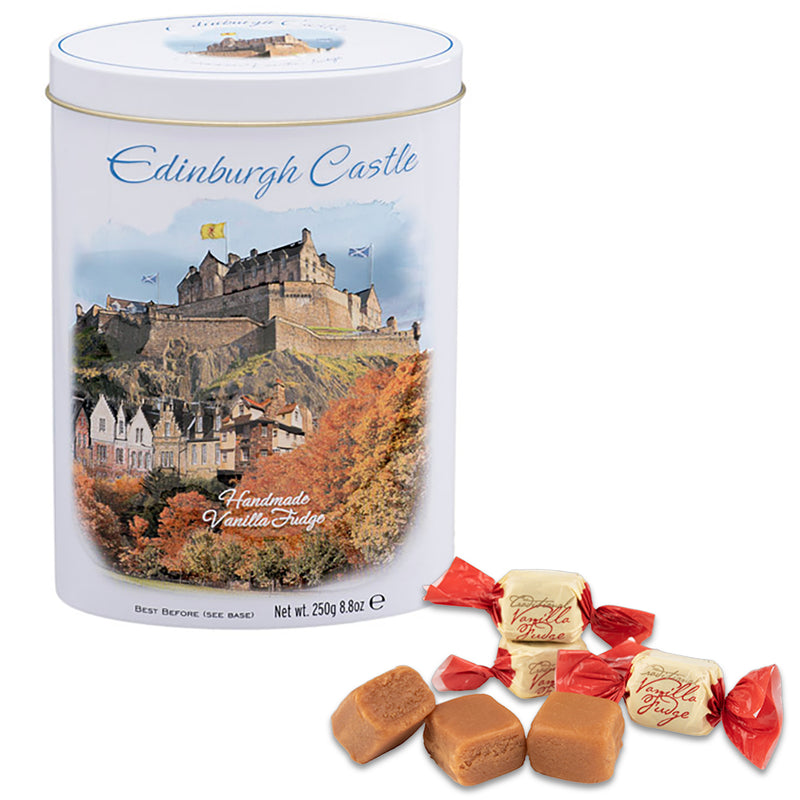 Edinburgh Castle Vanilla Fudge Tin 8.8oz (Case of 12)