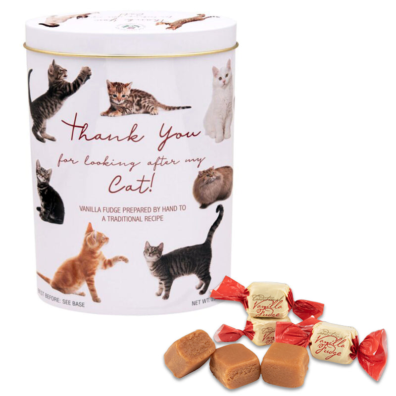 Thank You "Cats" Tin - Vanilla Fudge (Case of 12)