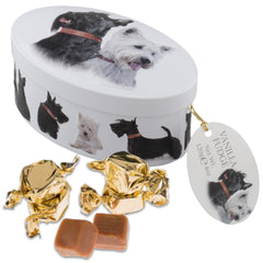 Scottie Dog Tin - 4 oz Vanilla Fudge (Case of 18)