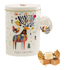 Christmas Stag Tin - Clotted Cream Fudge (Case of 12)