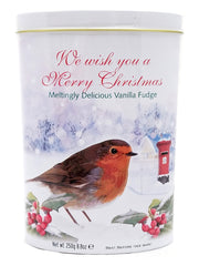 Gardiners Robin Christmas Tin - Vanilla Fudge  (Case of 12)
