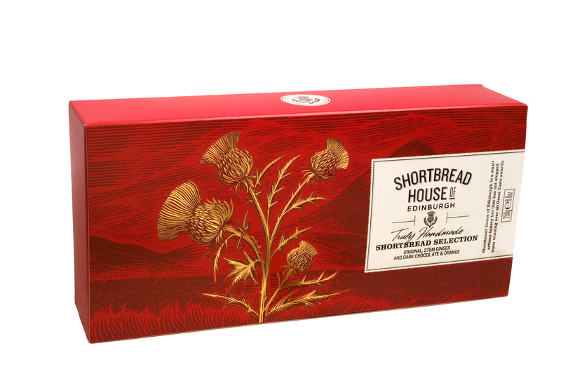 Assortment Shortbread Finger Box - Original, Chocolate Orange & Stem Ginger (Case of 12)