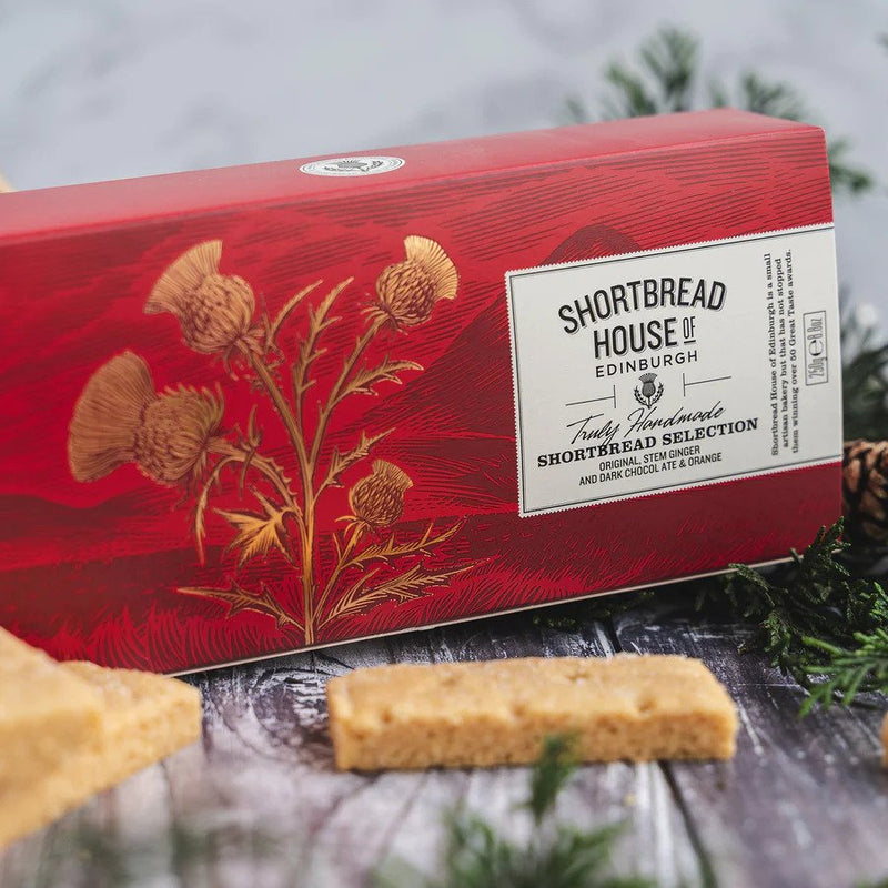 Assortment Shortbread Finger Box - Original, Chocolate Orange & Stem Ginger (Case of 12)