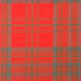 16oz Heavyweight Tartan Fabric   Matheson Red weathered