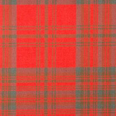 16oz Heavyweight Tartan Fabric   Matheson Red weathered
