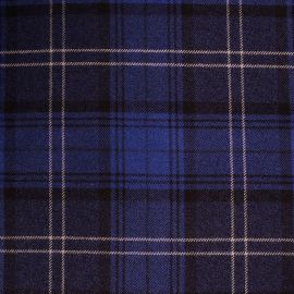 16oz Heavyweight Tartan Fabric   Navy Highland Granite