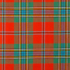 10oz Lightweight Tartan Fabric   MacLean of Duart Red ancient