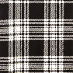 10oz Lightweight Tartan Fabric   Menzies Black & White modern