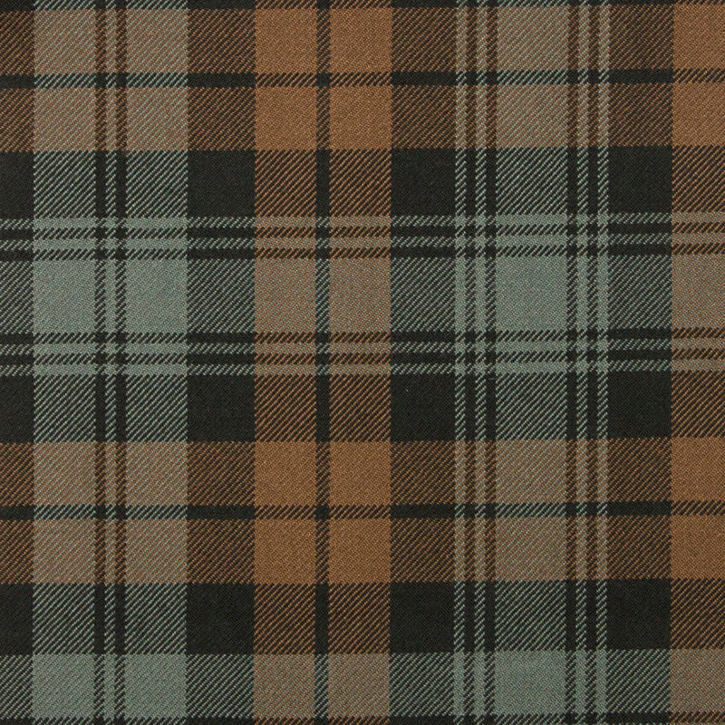 10oz Lightweight Tartan Fabric   Black Watch weathered (aka Campbell, Grant Hunting)