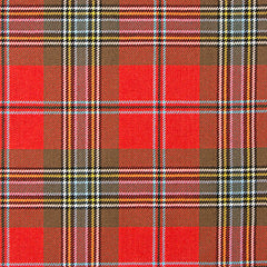 13oz Mediumweight Tartan Fabric   MacLean of Duart Red weathered