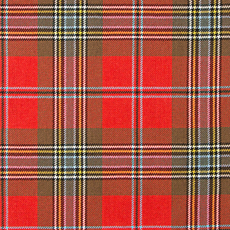 10oz Lightweight Tartan Fabric   MacLean of Duart Red weathered