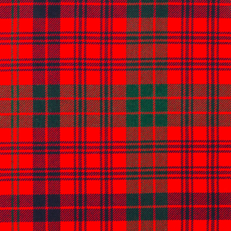 10oz Lightweight Tartan Fabric   Ross Red modern
