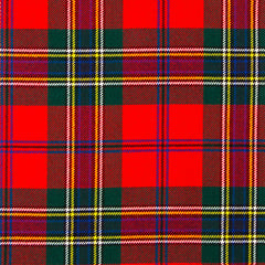 13oz Mediumweight Tartan Fabric   MacLean of Duart Red modern