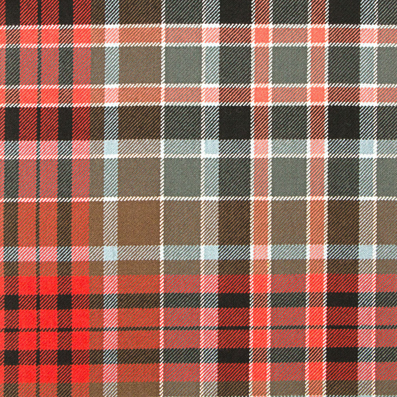 10oz Lightweight Tartan Fabric   Gordon Red weathered