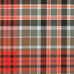 10oz Lightweight Tartan Fabric   Gordon Red weathered